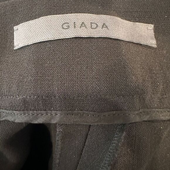 Giada Virgin Wool Black Mid-Rise Dress Pants Size 12 - Picture 2 of 3